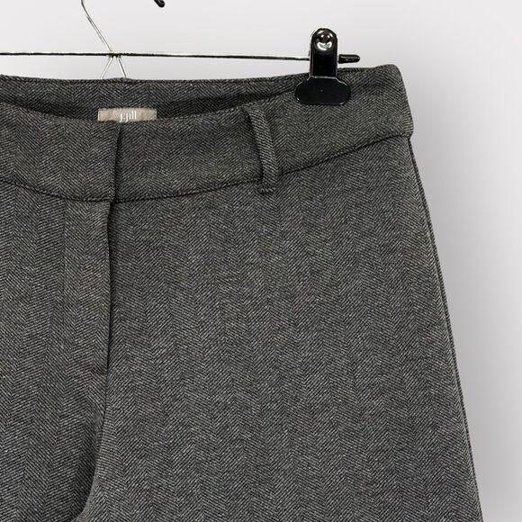 J. Jill Dress Pants Women 8 Gray Stretch Knit Pockets Bootcut Belt Loops Y2K i71 - Picture 2 of 15